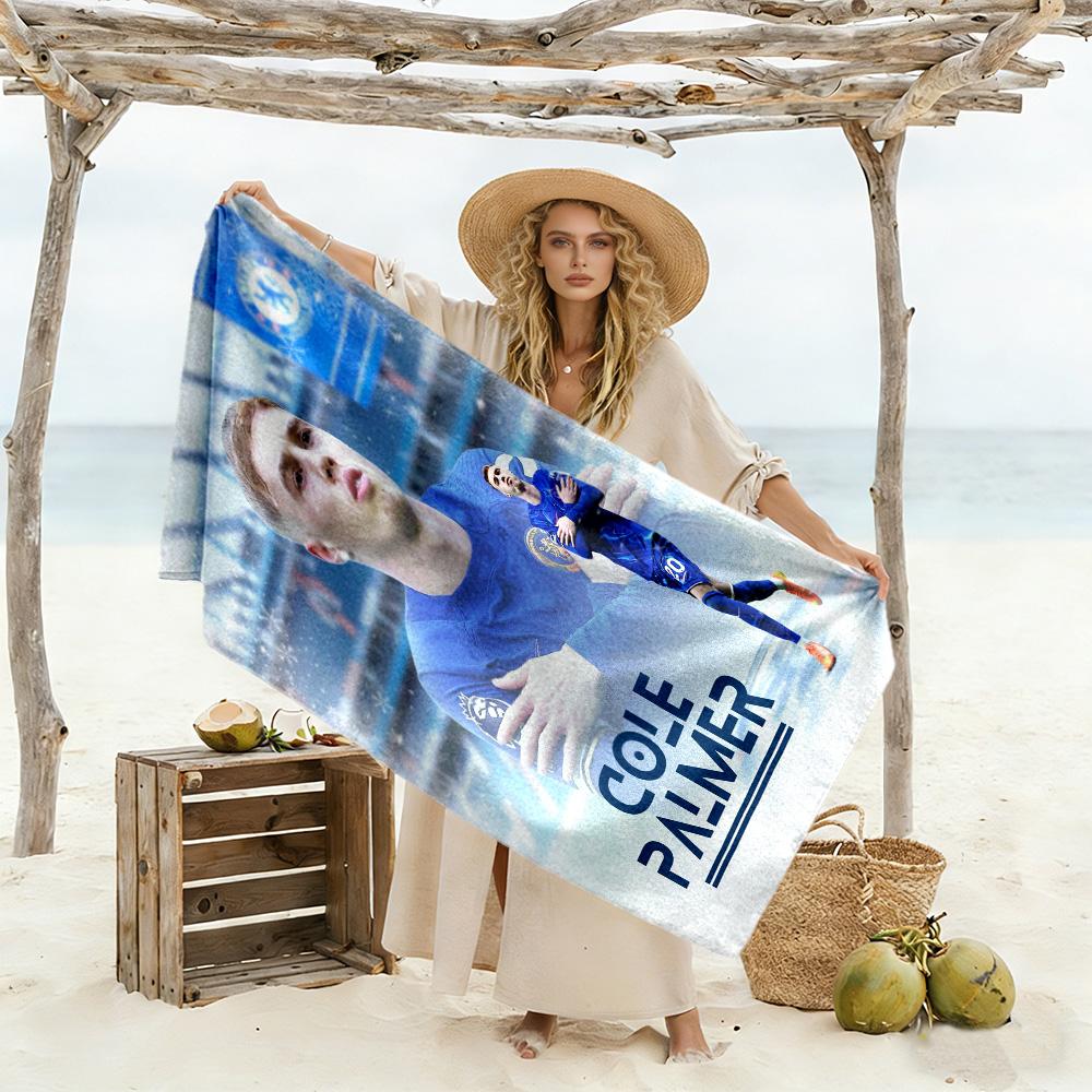Chelsea Fc Football Player Beach Towel Soft Durable Quick-Dry Comfortable Lightweight