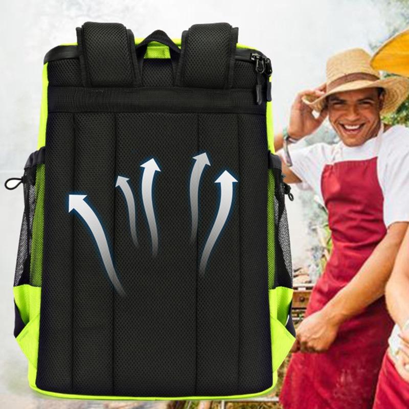 Сумка-холодильник 30 л Мягкая Большая 36 банок Изолированный Рюкзак-холодильник Термический Изотермический Холодильник Дорожный Пляжный Лед Пиво Рюкзак