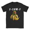 Men F-Caw-F Chimpanzini Bananini Italian Brainrot Halloween T Shirts  Clothes Fashion Short Sleeve Tees Graphic T-Shirts