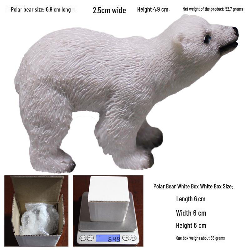 Милые украшения из смолы в виде белого медведя для сада и суккулентного декора