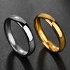 Простые мужские и женские кольца из нержавеющей стали для пар, друзей, родителей, годовщины свадьбы, ювелирные изделия, подарки
