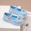 Новая модная женская обувь принцессы из кожи со стразами и мягкой подошвой, со светящимися кристаллами, для весны и осени 2026 года.