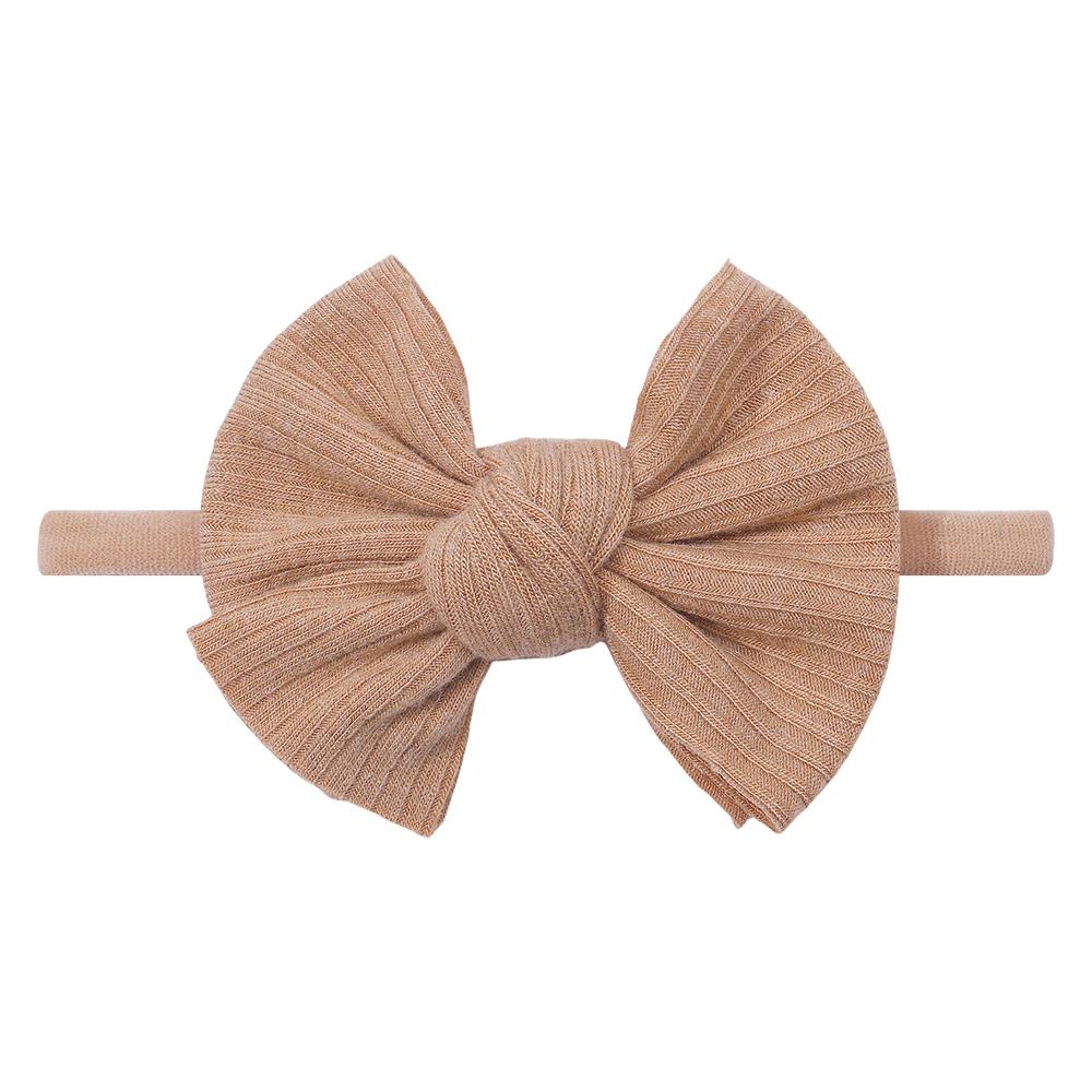 1/2 шт./лот Повязка на голову для новорожденного с бантами, нейлоновая повязка на голову для девочки, эластичные мягкие резинки для волос для детей, детские аксессуары для волос