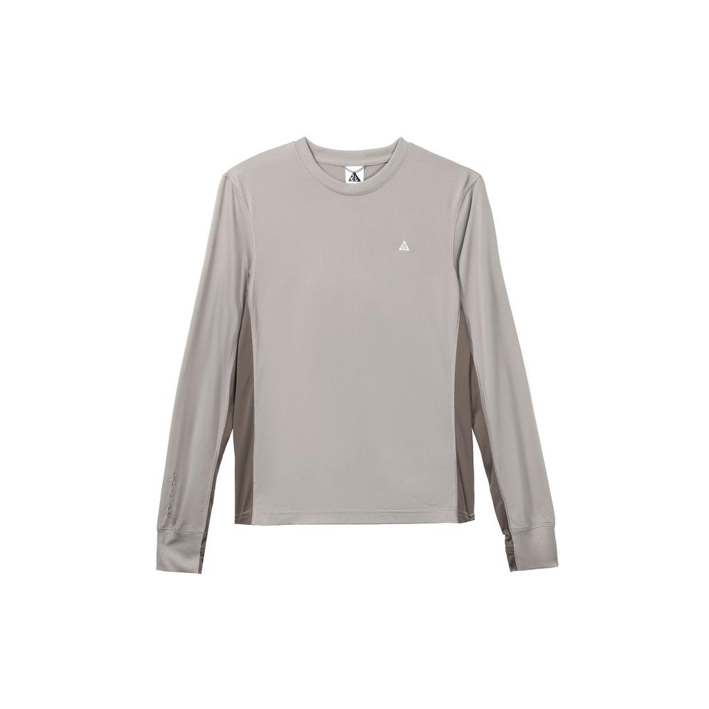 Nike ACG Козыные скалы Dri-Fit Adv Лонгслив с круглым вырезом Пуловер Женские топы Серый DQ5853-087