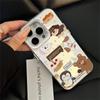 Animal Party Cartoon Drop-Proof Silver Case for iPhone 11/12/13 Pro/15/16 Pro Max/XS