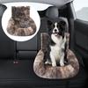 Dog Car Seat Soft Washable Pet Booster Car Seat with Safety Leash Plush Velvet Puppy Car Travel Carrier Bed for Small Medium Large Dogs