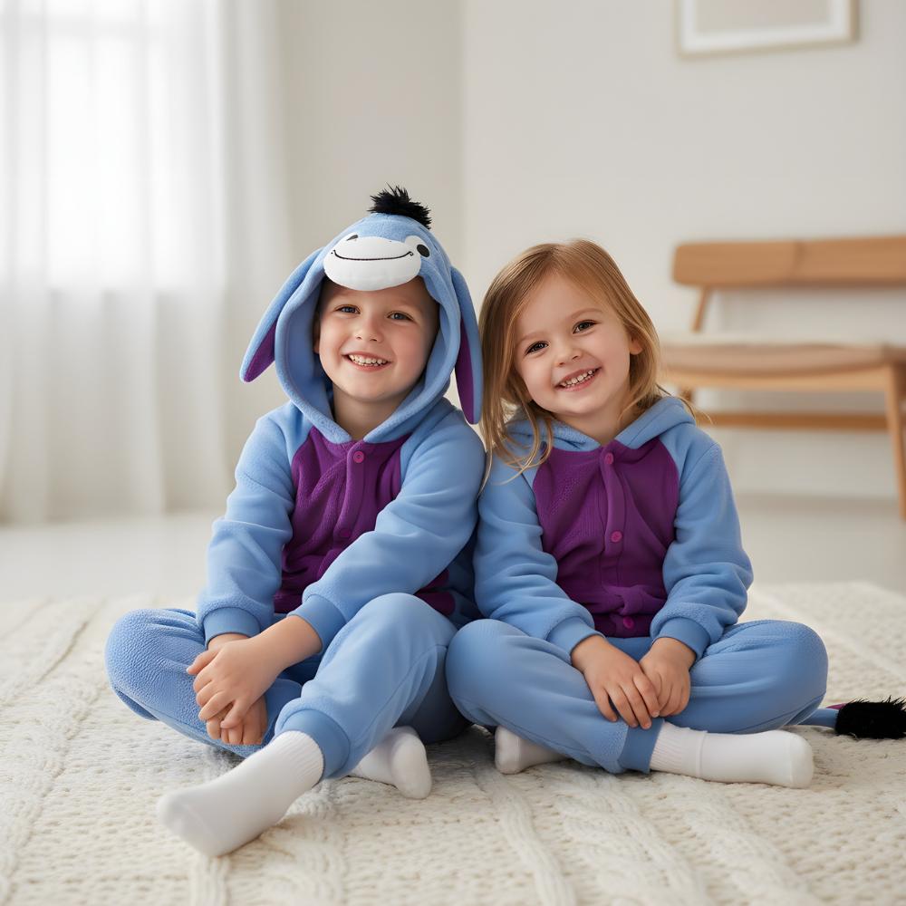 Onesie Kigurumi Pajamas Eeyore Donkey Costume Children 115-125Cm