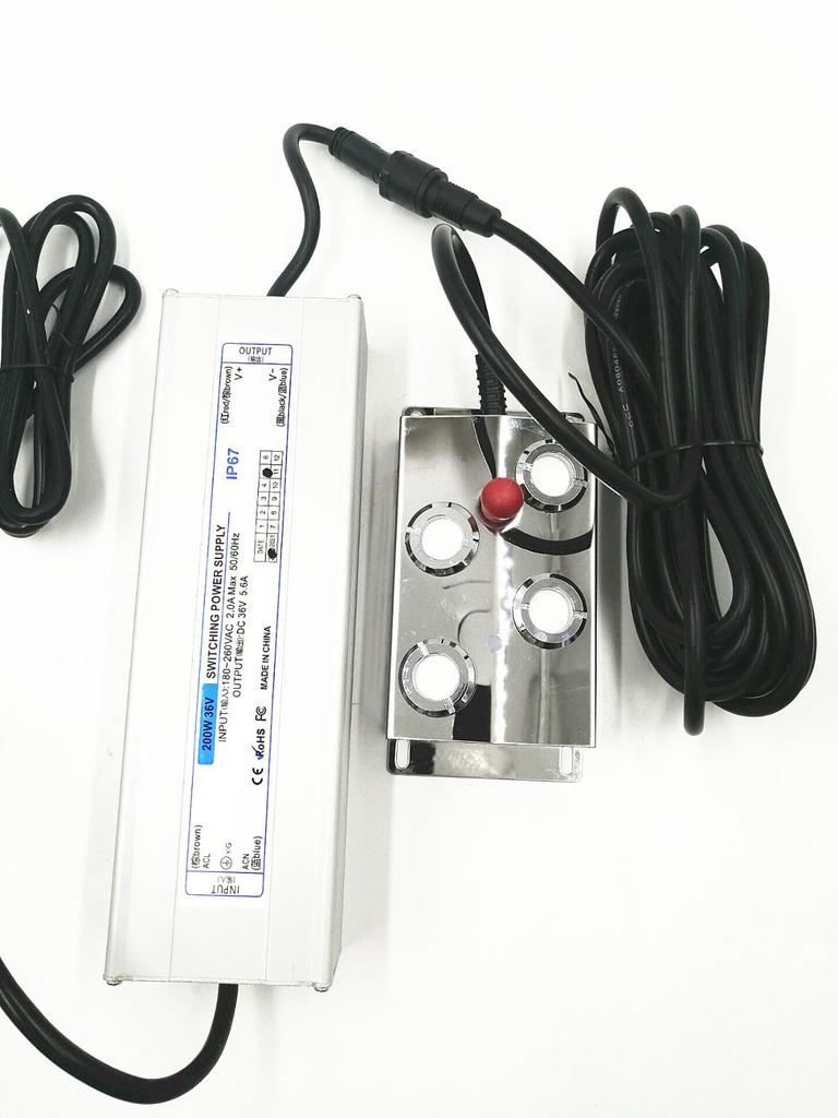 Ультразвуковой увлажнитель воздуха DC48V 4 Head с водонепроницаемым источником питания 220 В, 2 кг/ч, распылитель тумана, промышленный туманообразователь EU/AU/UK/US