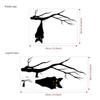 Reusable Halloween Static Stickers Removable Window Bat Decal  Window