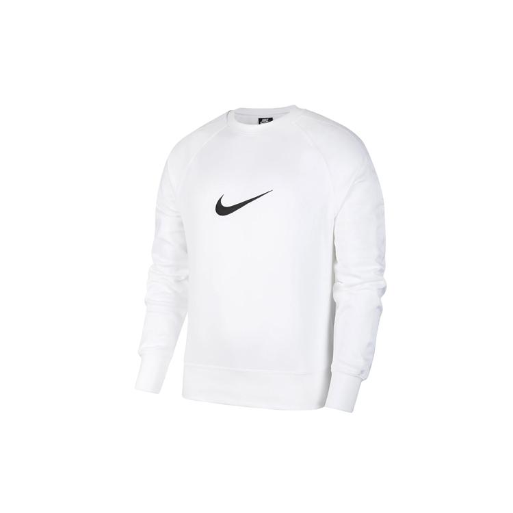 Nike Толстовки Мужские Белые С Круглым Вырезом Умеренные Обычные DA0087-100
