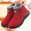 Fashion Men Women High Top Wedges Snow Boots Waterproof Platform Casual Comfort Mom Cotton Shoes Thick Plush Flats Warm Cotton Shoes