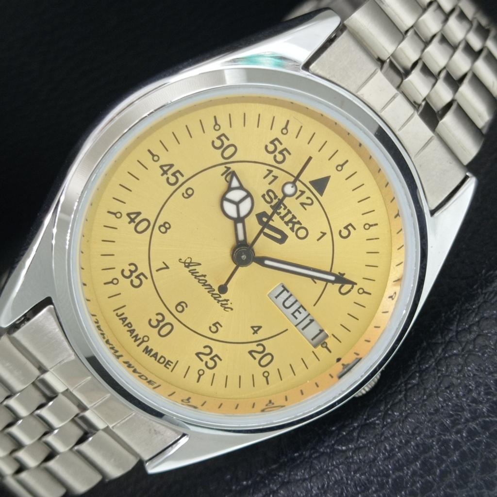 ВОССТАНОВЛЕННЫЕ ВИНТАЖНЫЕ МУЖСКИЕ ЗОЛОТЫЕ ЧАСЫ SEIKO 5 AUTOMATIC 6309A ЯПОНИЯ a442288-1