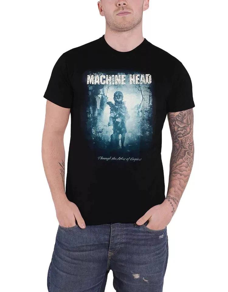 New Machine Head T Shirt Through the Ashes of Empires Band Logo Official Black