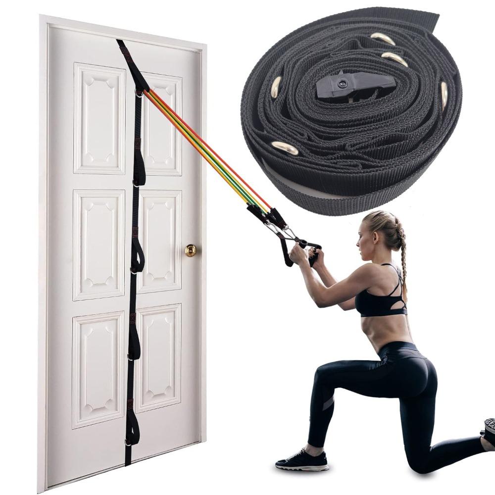 Nylon Resistance Band Black Gym Attachment Gym Accessory Yoga Fitness Equipment  Home