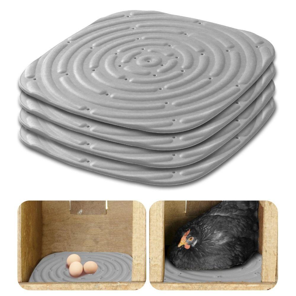 2/4pcs Reusable Chicken Bedding Mats Heat-resistant Nest Box Pad Chicken Laying Mats  Hen House