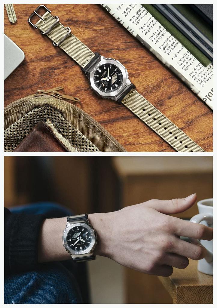 Часы с металлическим покрытием бежевого цвета [Casio] G-Shock [] GM-2100C-5AJF Мужские