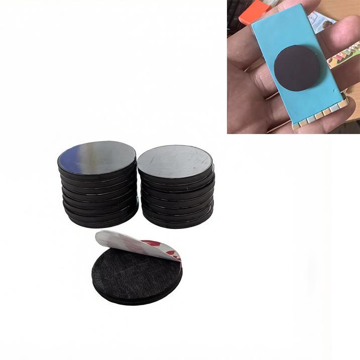 Thick Round Magnetic Refrigerator Stickers - Strong Self-Adhesive Whiteboard Dots
