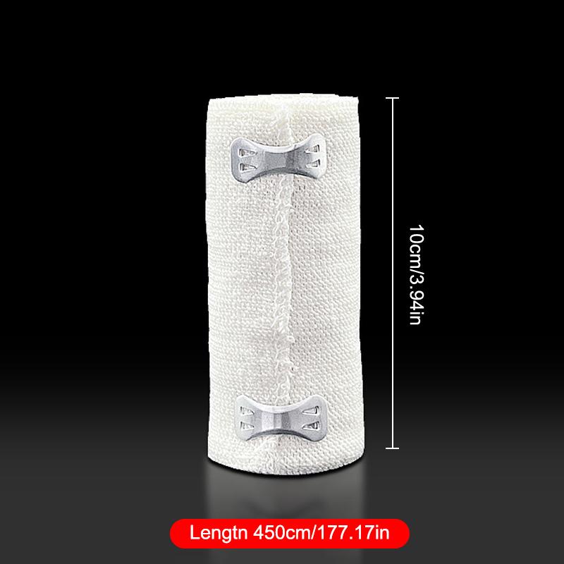 1 рулон эластичного компрессионного бинта с крючками, спортивная лента для поддержки лодыжки, запястья, руки, ноги, первая помощь при ранах