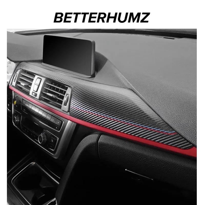 For BMW F30 F32 F34 Made of Alcantara Dashboard Panel trument Trim Covers M Performance Stickers Car Interior Accessories