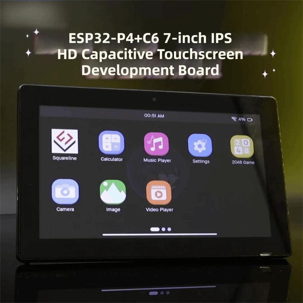 1024*600 Resolution ESP32-P4 Development Board IPS Screen IPS Capacitive Touch Industrial HMI