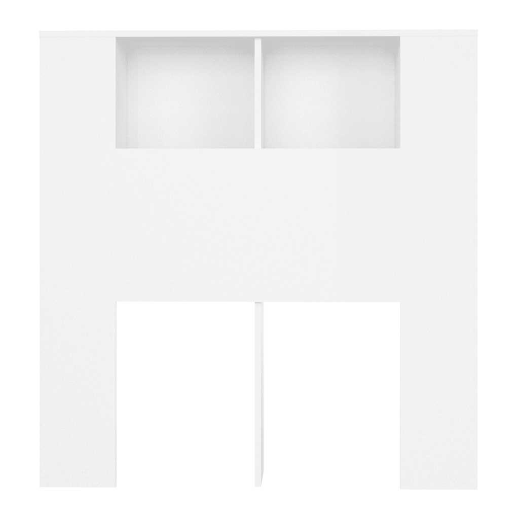 Headboard Cabinet White 100 x 18.5 x 102.5 cm