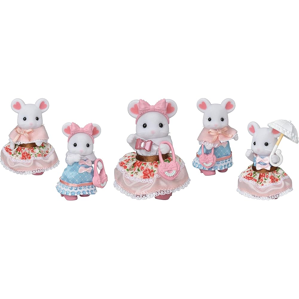 Sylvanian Families Town Sweet Ribbon Collection Fashion Set Toy Dollhouse for Ages 3 and Up