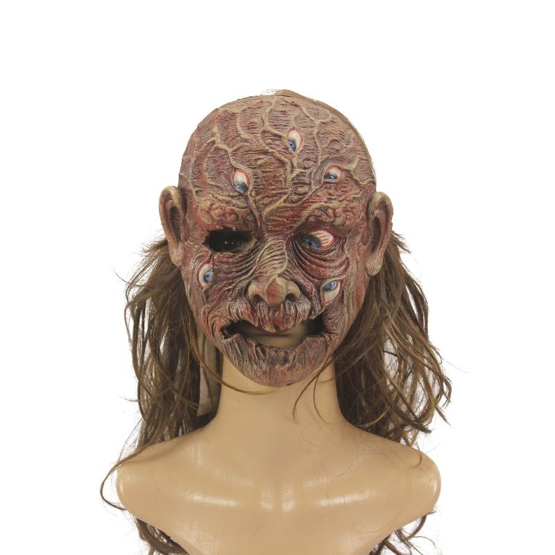 Маска гоблина эльфа Злые маски орка Жуткий демон Череп Монстр Гном Латексный шлем Гоблиноид Хэллоуин Карнавальная вечеринка Костюм Реквизит