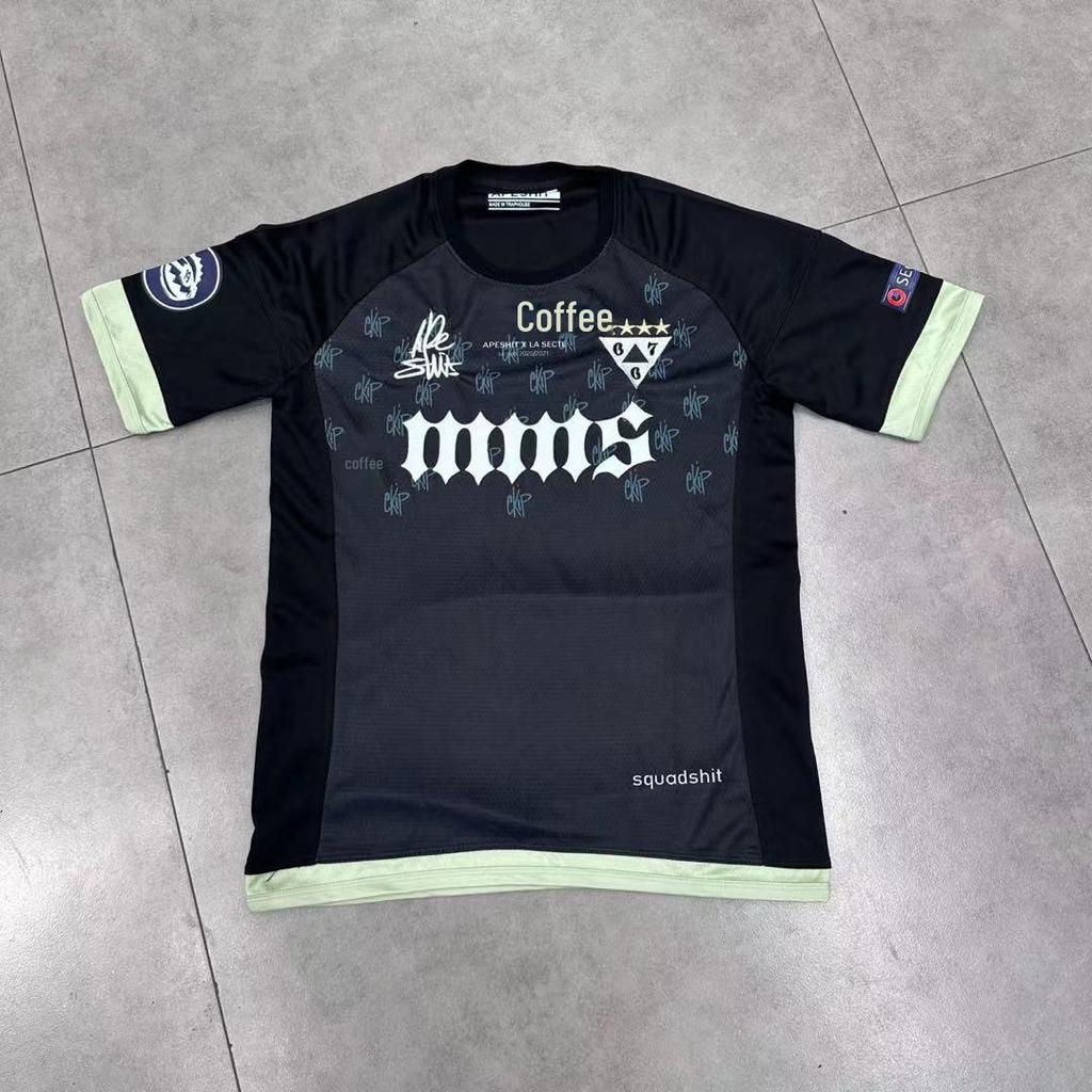 Футболка из джерси с вышивкой Apeshit Hip-Hop Street Fashion