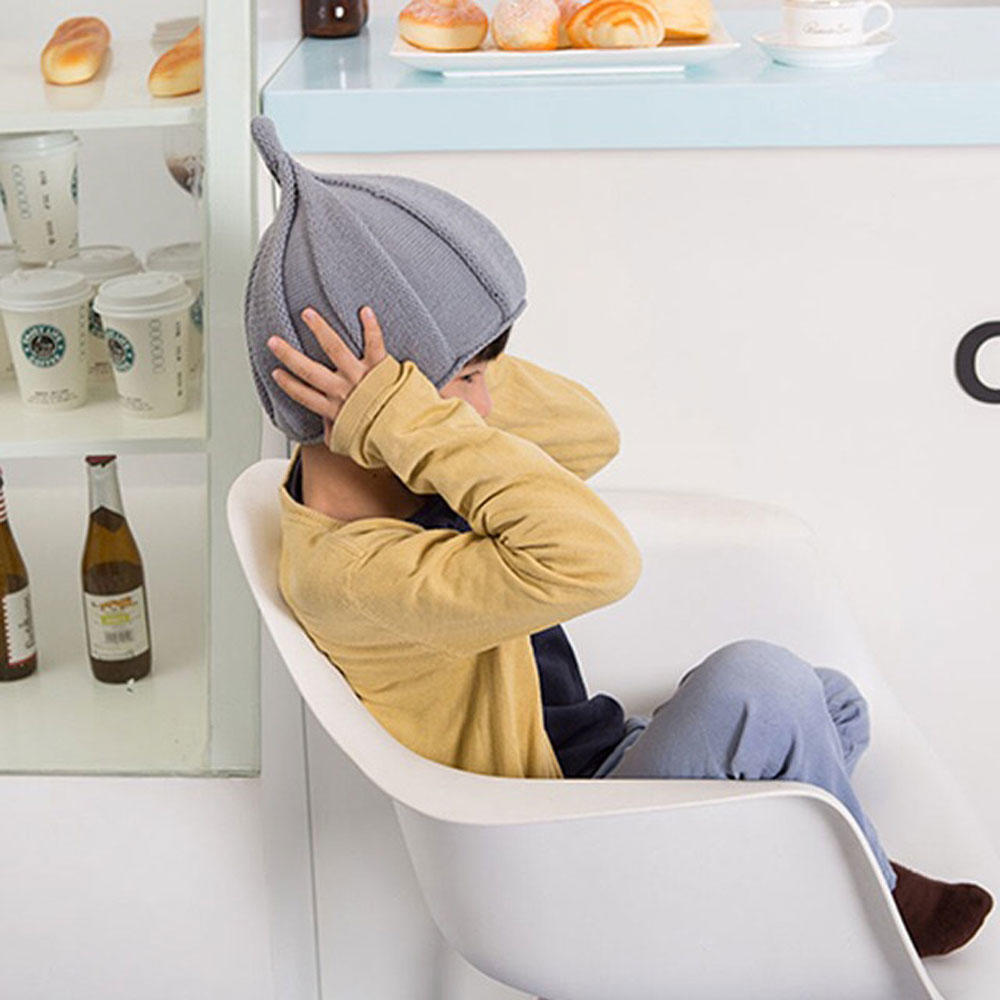 Смешная Теплая Зимняя Шапка-Бини Вязаные Шерстяные Шапки-Вертушки Скрученные Цветы Остроконечные Шапки