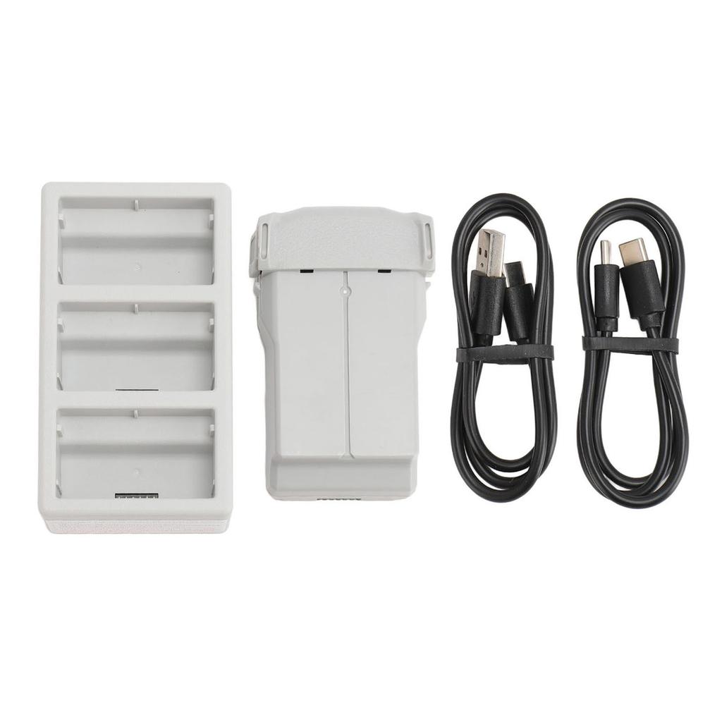 Сменный аккумулятор 3850 мАч 7,38 В и 3-портовый хаб для зарядки аккумуляторов для дронов Mini 3 3Pro 4 4Pro с питанием