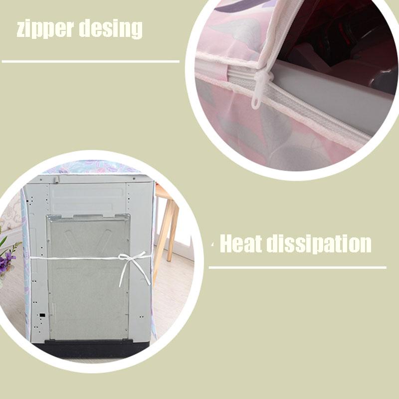 Водонепроницаемый чехол для стиральной машины, домашний полиэстеровый валик для стирки, серебряное покрытие, пылезащитный чехол