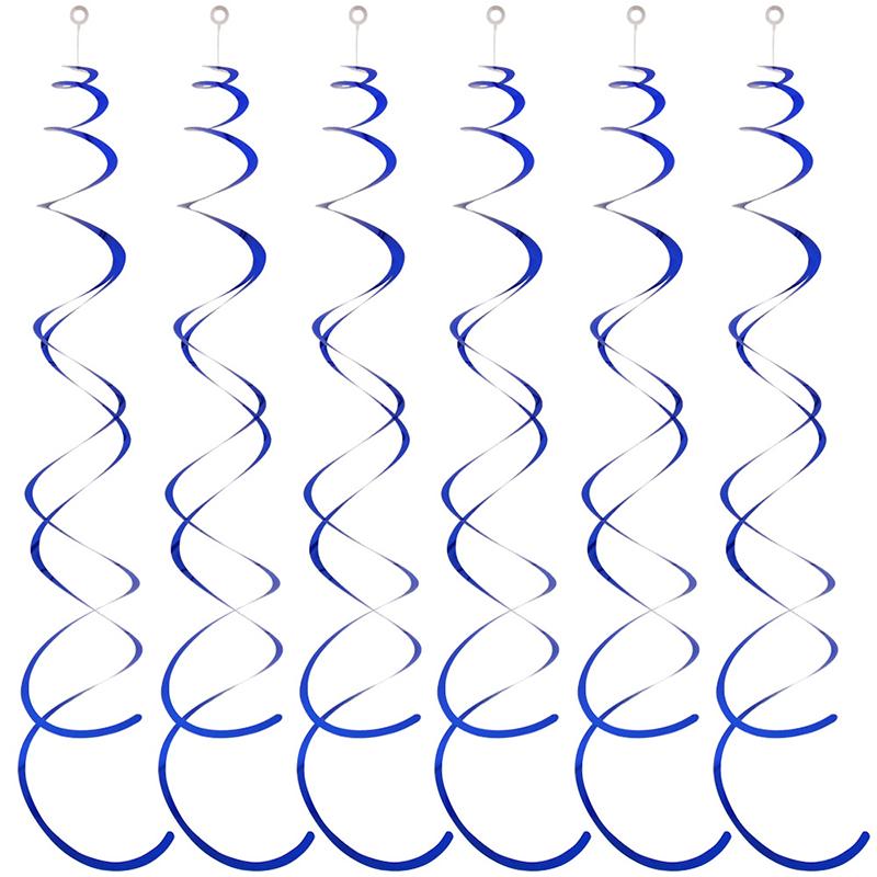 6pcs/set Hanging Swirl Decorations Colorful Household DIY Party Supplies Perfect for Birthdays Weddings Celebrations TMZ