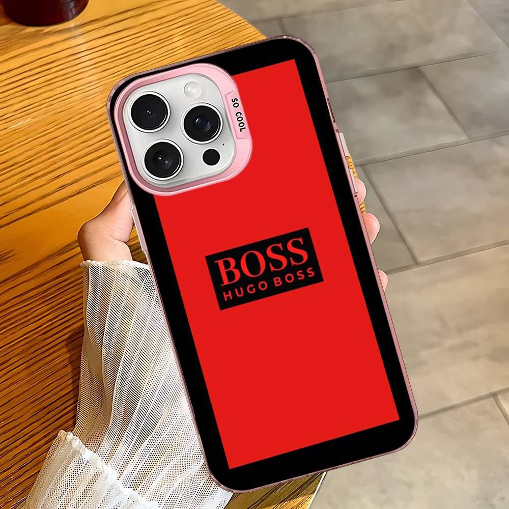 Дизайн Чехол для телефона HUGO BBOSSES Цвет Серебристый Корпус Для LPhone 17 16 16e 15 14 13 12 11 Pro Max Plus