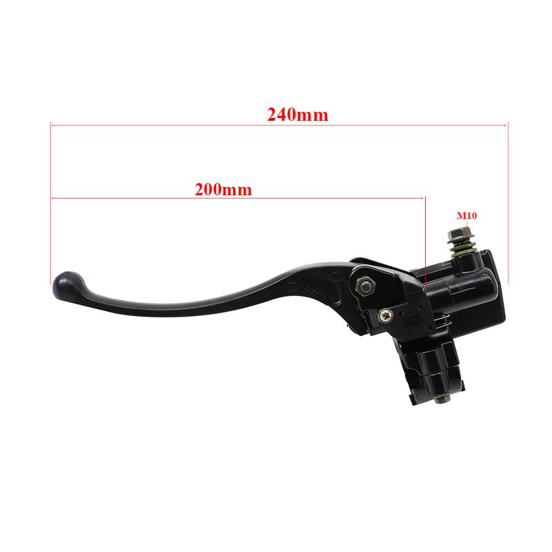Universal 22MM Motorcycle Right Brake Clutch Master Cylinder Reservoir Levers For Honda TRX 250 300 350 450 FourTrax Rancher 500