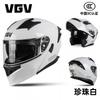 Full Face Motorcycle Helmet Flip-Up Modular Dual Lens DOT CCC Certified All Season Adult Unisex ABS