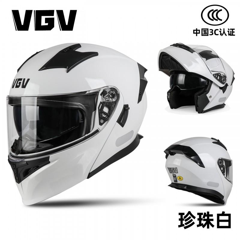 Full Face Motorcycle Helmet Flip-Up Modular Dual Lens DOT CCC Certified All Season Adult Unisex ABS