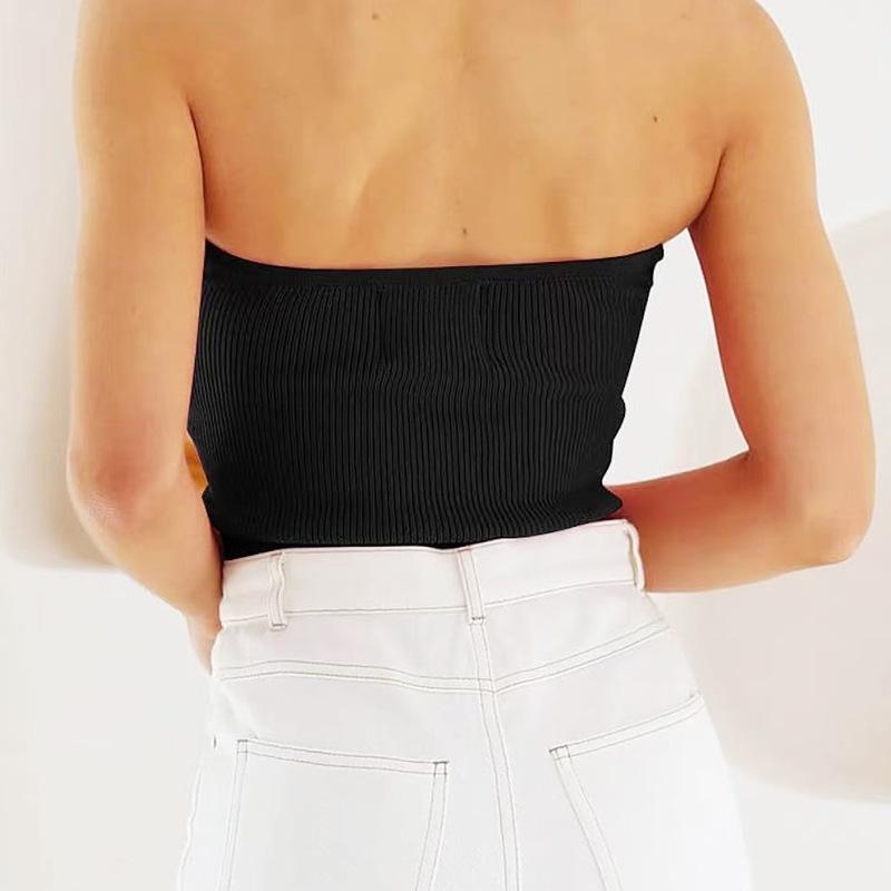Женский Весенне-Летний Однотонный Крошечный Топ-Труба С Переплетением Сексуальный Топ-Майка Шорты Spice Girls Топ