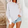 Women Autumn Winter Tops Women's Long Sleeve Sweatshirt Casual Crewneck Loose Fit Pollover Fleece Tops