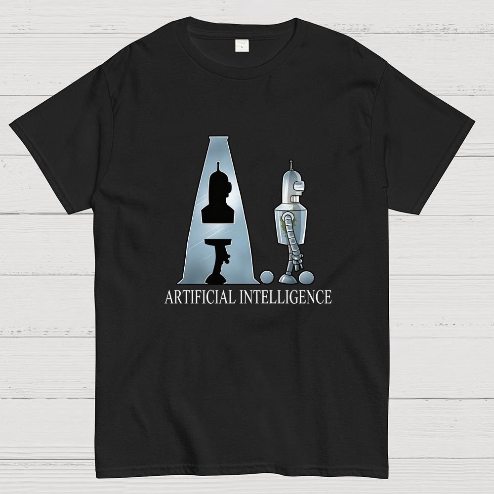 Artificial Intelligence Cotton Summer Casual Cool Loose T-Shirt