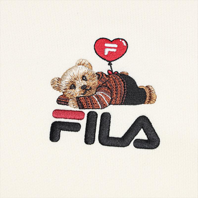 Fila Оригинальный цветной свитшот с мишкой Удобный повседневный свитшот Унисекс свитшот F51U639208FIV