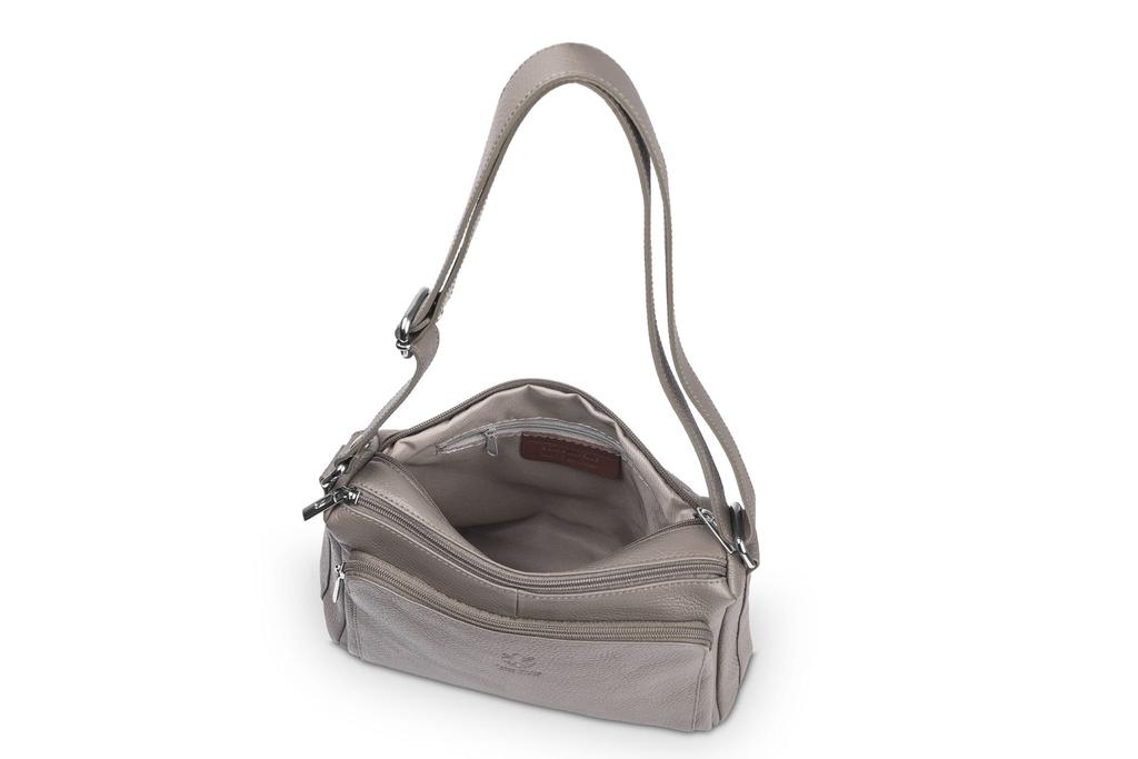 Vera Pelle Antonio Choco Leather Handbag