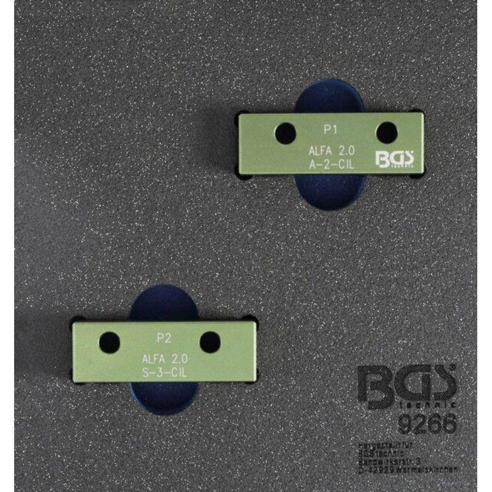 BGS technic Insert de servante d'atelier 1/6 : Jeu d’outils de verrouillage d'arbre à came pour Alfa Romeo 2.0l 16V JTS BGS 9266
