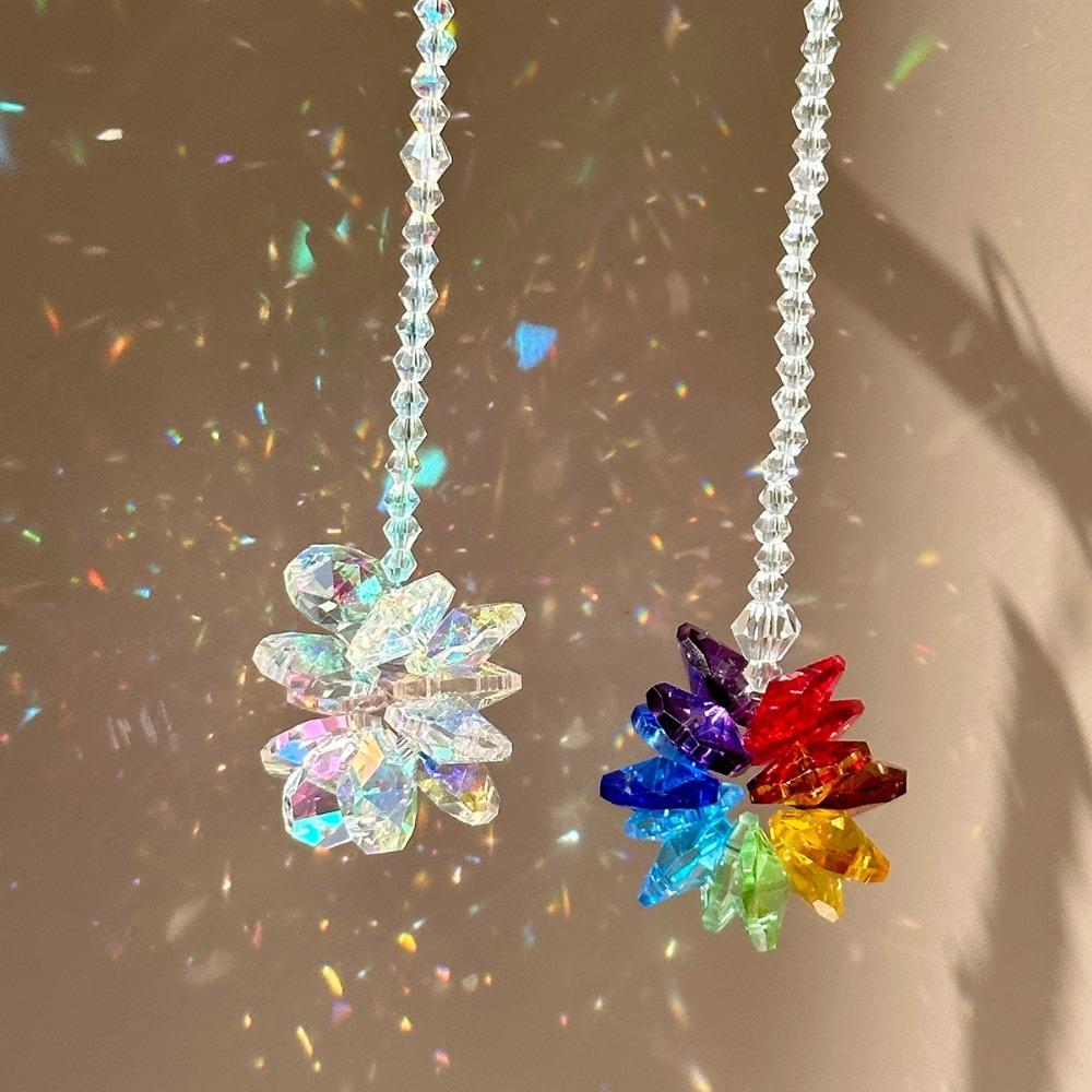 High Quality Exquisite Wings Prism Pendant Metal Crystal Hanging Decor Sun Catcher Garden