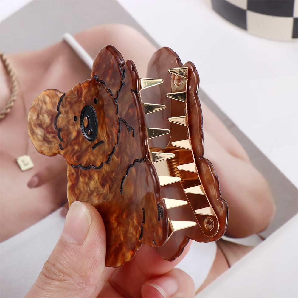 Acid Catoon Shark Clip Hair Accessories Women Hair Clips Korean Style Crab Clips Koala Hair Claw