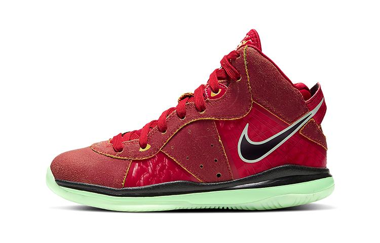 Nike Lebron 8 'Empire Jade' Фиолетовые Запретные, Джеймс Средние Винтажные Баскетбольные Кроссовки Черно-Красные DH3238-600