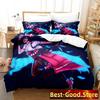 Overwatch 2 Kiriko Heads Bedding Set Duvet Cover Sheet Printed Bed Set Pillowcase Bed Full Queen King Size Comforter Bedroom
