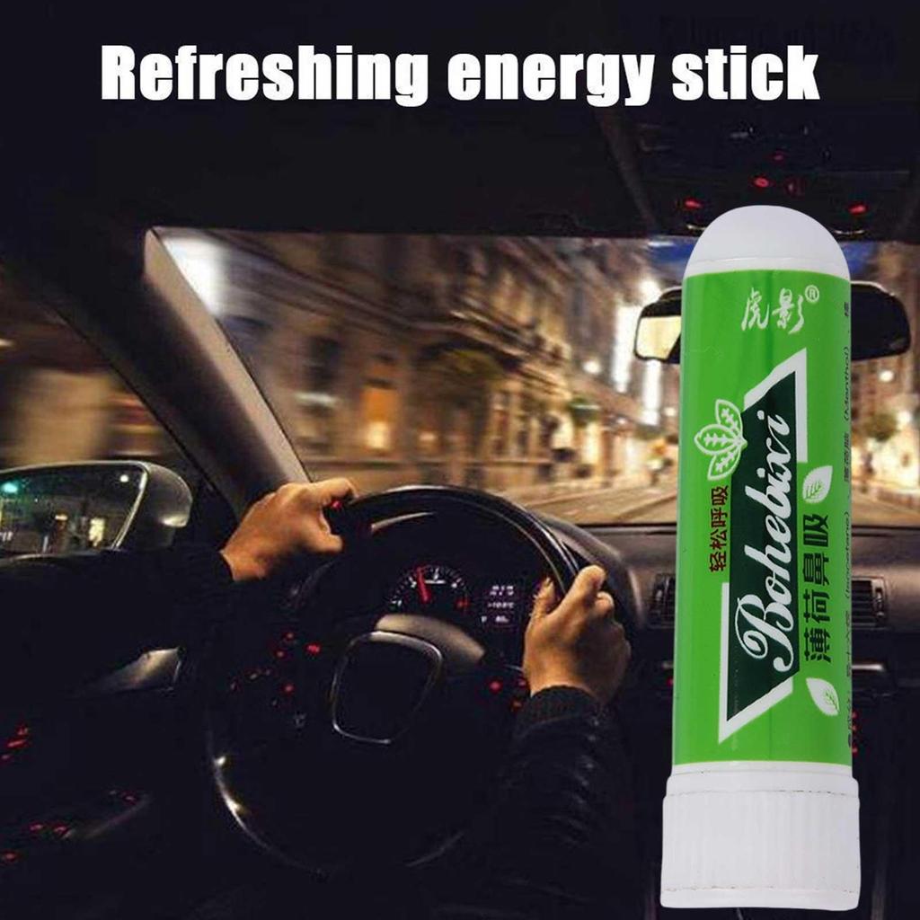 Nasal Inhaler Mint Essential Oil Refreshing Aromatherapy Oil Fatigue Rhinitis Cooling Inhaler R U5X3