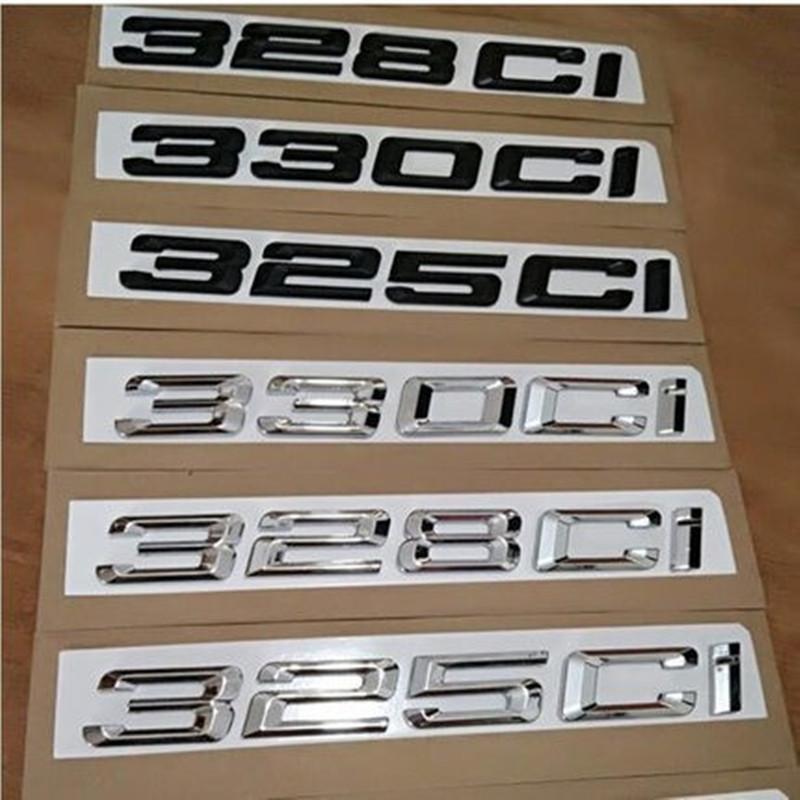 ABS Буквы Цифры 325Ci 330Ci 645Ci 325xi 528xi 335ix Эмблема для E46 E90 E91 E92 Спортивный Автомобиль Родстер Купе Наклейка на Багажник Автомобиля