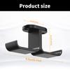 Dual Headphone Stand Hanger Under Desk Mount Hook Storage Rack for Office and Home Space Saving Metal Bracket Black