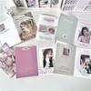 30Pcs Mix Girl Pink Secret Folding Back Card Kpop Idol 3 Inch Photo Card DIY Packing Decor Protective Fixed Cardboard